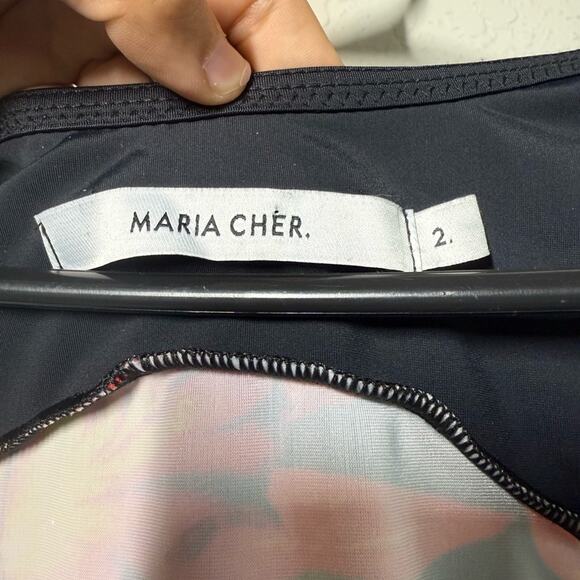 Maria Cher Floral Sleeveless Dress Size 2 - Picture 5 of 7